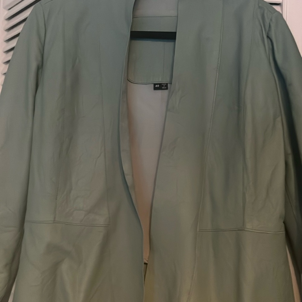 Aqua Cigno Nero leather jacket-new no tags